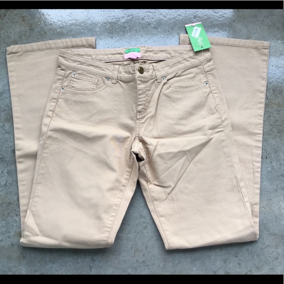 Lilly Pulitzer Denim - Lilly Pulitzer Sesame Palm Beach Jeans Garment Dye Pants NWT